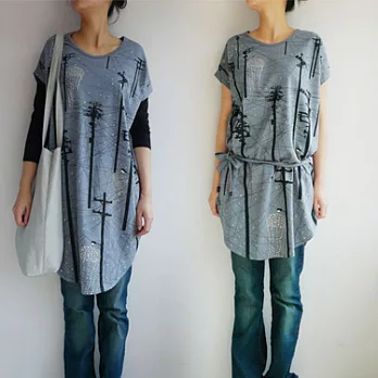 :Urb.【水母螢火城】女/鐵灰/長橢圓附繩多穿款FREE鐵灰