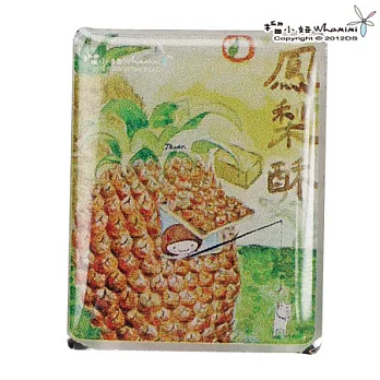 榴小妞小吃系列壓克力徽章-鳳梨酥(E031202)