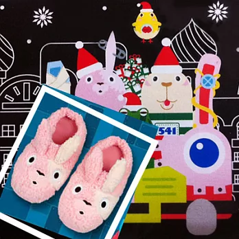 《監獄兔》毛絨絨拖鞋-粉紅色版(日版原裝)---FuRyu出品