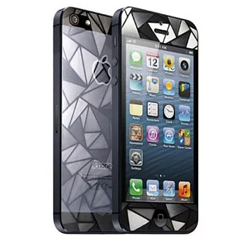 【icover】iPhone 5 菱格紋正反面保護貼