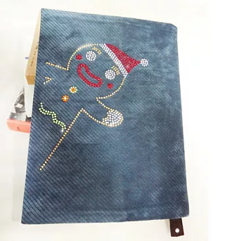 薑餅人書衣向您快樂招手-丹寧藍紋