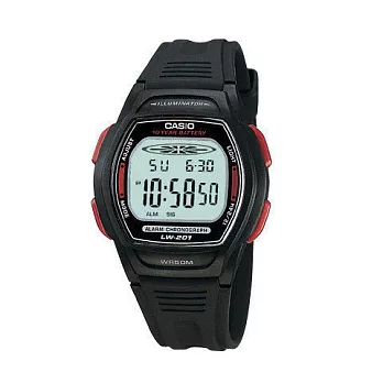 CASIO卡西歐十年電池系列運動兒童錶 LW-201-4A