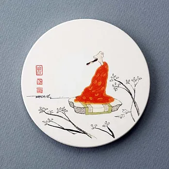 ◆明日樂自在◆蔡志忠 禪吸水杯墊-禪3
