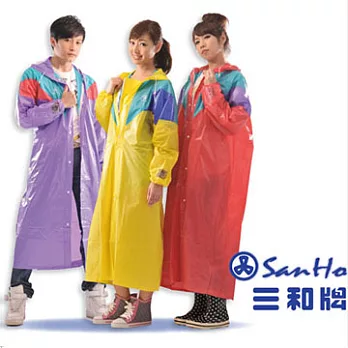 【三和牌】都會騎乘 pvc前開式雨衣 三種色彩 兩種尺吋 開心選購 時尚藍 XL