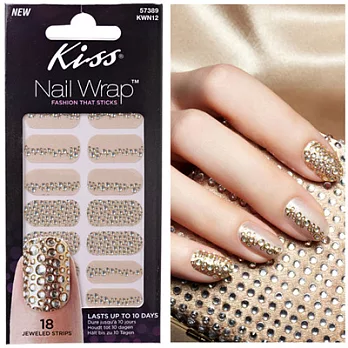 KISS美甲3D貼膜-奢華金鑽-KWN12奢華金鑽-KWN12