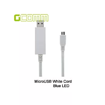 HTC/Samsung/SONY/Moto/LG... micro-USB 流動發光傳輸充電線白線綠光