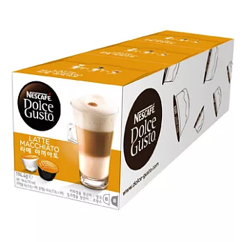 雀巢咖啡- Dolce Gusto拿鐵咖啡膠囊(3盒x194.4g/條)