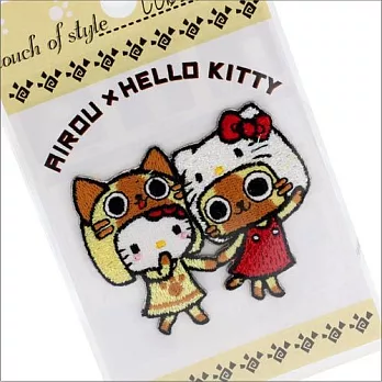 SANRIO AIROU*HELLO KITTY刺繡貼布(好友)