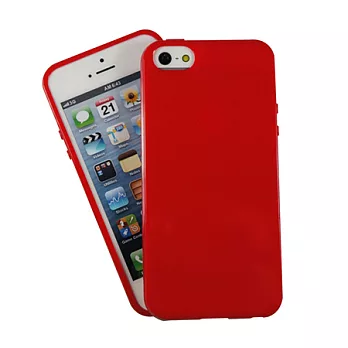 【BIEN】iPhone 5/5S 亮麗全彩軟質保護殼 (紅)