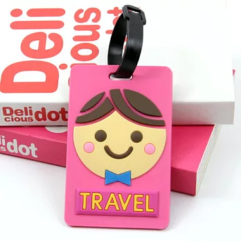 生活系列行李吊牌。娃娃臉(桃)