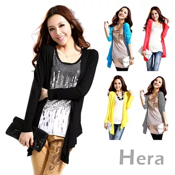 【Hera】糖果色 防曬輕薄罩杉上衣/薄外套(五色-黑色)