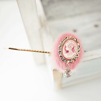 【PinkyPinky Boutique】浪漫維多利亞風小髮夾(粉紅色)