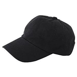[MUJI 無印良品]有機棉斜紋織遮陽棒球帽黑色