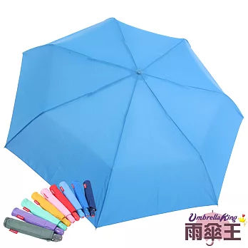 【雨傘王】BigRed冰棒傘-水藍☆自開收 超防潑水 隨身最愛傘