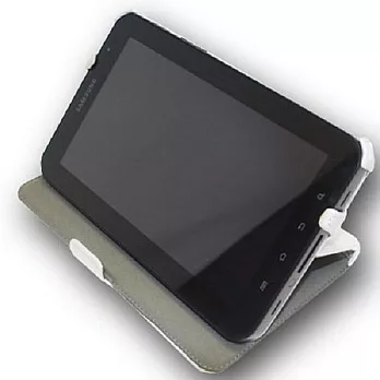 【三分之二】法國Chinini三段掀蓋式皮套/保護套 Samsung Galaxy Tab 2/7.0(白)