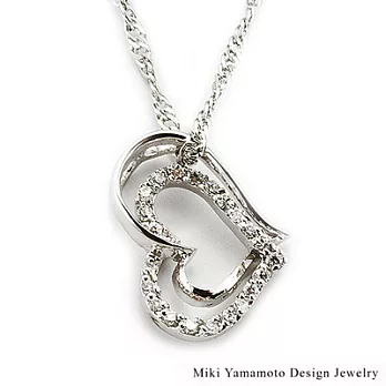 【山本美樹】無盡之愛 奧地利水晶項鍊(銀色)