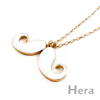 【Hera】形色自我 卡哇伊誇張大鬍子造型長項鍊(三色-氣質白)
