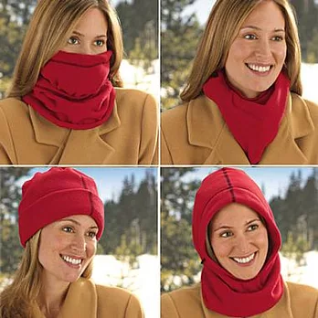 多功能防風保暖面罩紅色