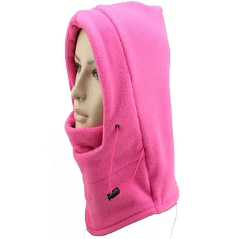 多功能防風保暖面罩桃紅