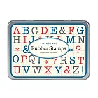 Cavallini_Rubber Stamp印章組(復古大寫字母)