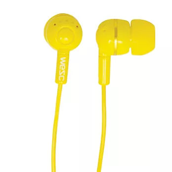 瑞典 WeSC Kazoo系列 耳塞式耳機 - 蒲公英黃