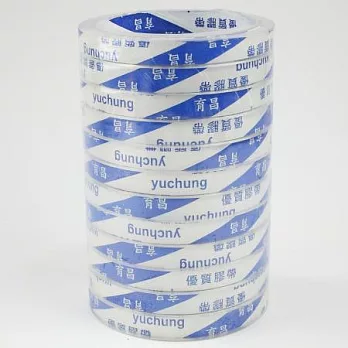 OPP大透明事務膠帶12mm×40y 12卷裝