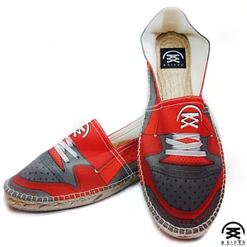Bsided FIXIE RED仿真時尚設計印刷休閒鞋(男)42黑/紅
