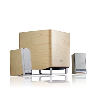 Auluxe Dew Mini Hi-Fi Speakers 桌上型 三件式 揚聲器楓木銀