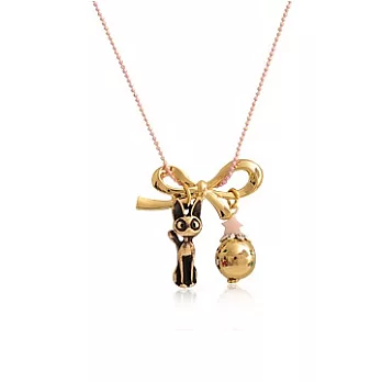 Enya可愛蝴蝶結綴小貓咪項鍊