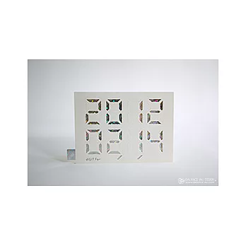 (*´∀`*)ノ示愛必備♡『自己動手戳紀念日』Digit Card / 數字卡片 雷射繽紛版_數位白