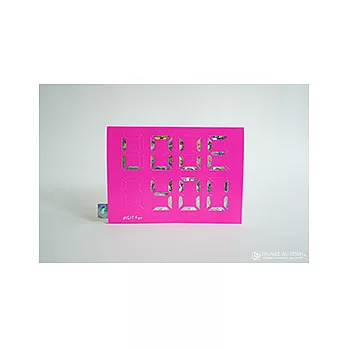(*´∀`*)ノ示愛必備♡『自己動手戳紀念日』Digit Card / 數字卡片 雷射繽紛版_晶鑽粉