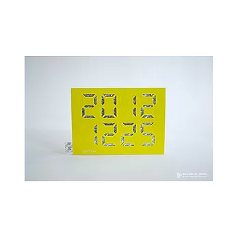 (*´∀`*)ノ示愛必備♡『自己動手戳紀念日』Digit Card / 數字卡片 雷射繽紛版_潮流黃