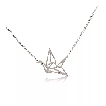 Enya童趣小紙鶴造型項鍊