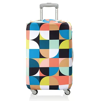 LOQI 行李箱套│圓圈【M 號】