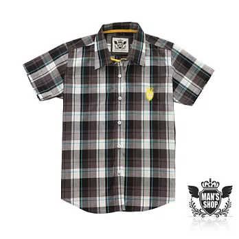 【男人幫 】S0187*【休閒風尚格紋短袖襯衫】XLA款