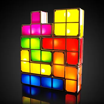 【賽先生科學工廠】自由堆疊!魔術方塊/俄羅斯方塊LED檯燈組