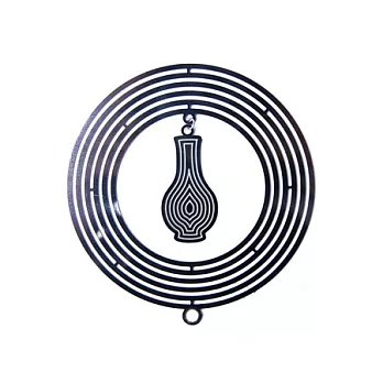 3D文物金屬書籤掛飾-牡丹瓶