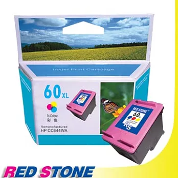 RED STONE for HP CC644WA環保墨水匣(彩色)NO.60XL"高容量"