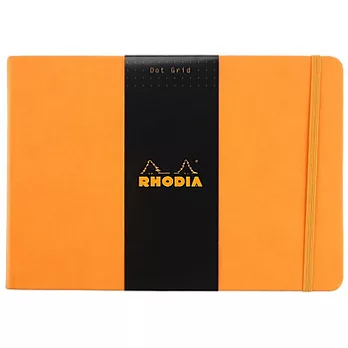 Rhodia 經典橘高階筆記本(A5)(21x14.8cm)(點陣圓點/象牙色)