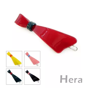 【Hera】糖果玩色 可愛不對稱蝴蝶結造型髮扣/髮夾(五色-女王紅)