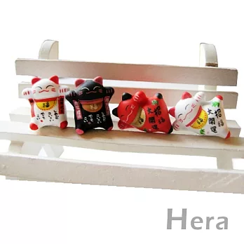 【Hera】日系開運納福招財貓手機吊飾防塵塞/四款(白色福氣招財貓)