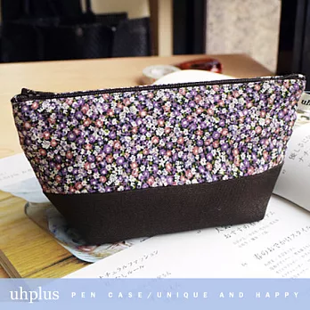 uhplus 寬底收納筆袋系列- 普羅旺斯.紫色公路