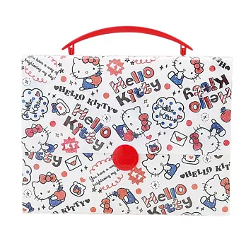SANRIO HELLO KITTY文件收納提盒-LOGO
