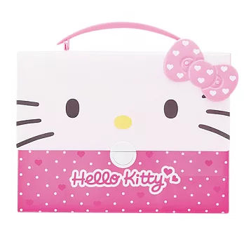 SANRIO HELLO KITTY文件收納提盒-臉
