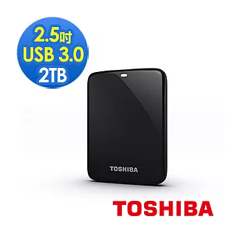 TOSHIBA Canvio Connect 2TB USB3.0 2.5吋行動硬碟黑色