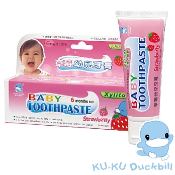 【KU.KU酷咕鴨】草莓牙膏(50g)