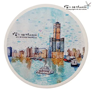 榴小妞台灣景點陶瓷杯墊-高雄14(E020214)
