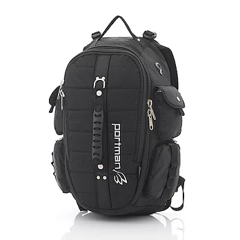 PORTMAN 旗艦3D多功能後背包PM132236酷炫黑