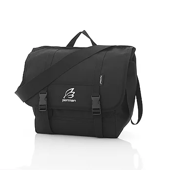 PORTMAN 旗艦系列大型郵差包PM132201炫酷黑