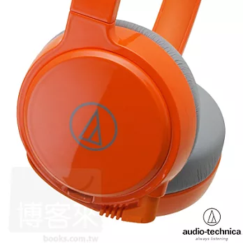 鐵三角 ATH-WM77 橘色 可自由替換的雙色機殼 頭戴式捲線耳機橘色